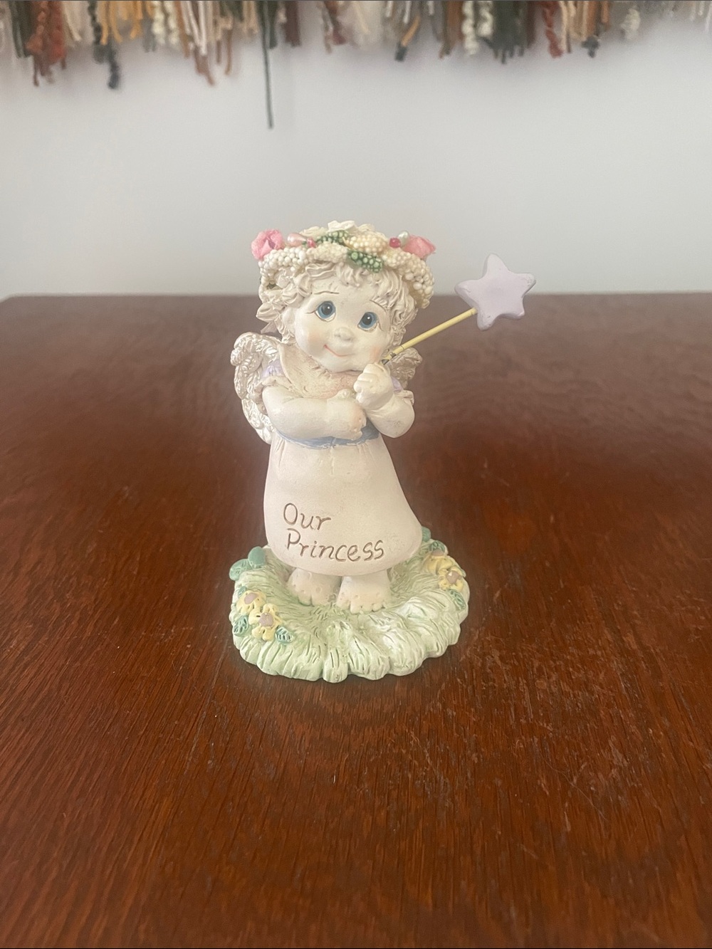 Our Princess Angel Figurine - Pink and White Decorative Accent